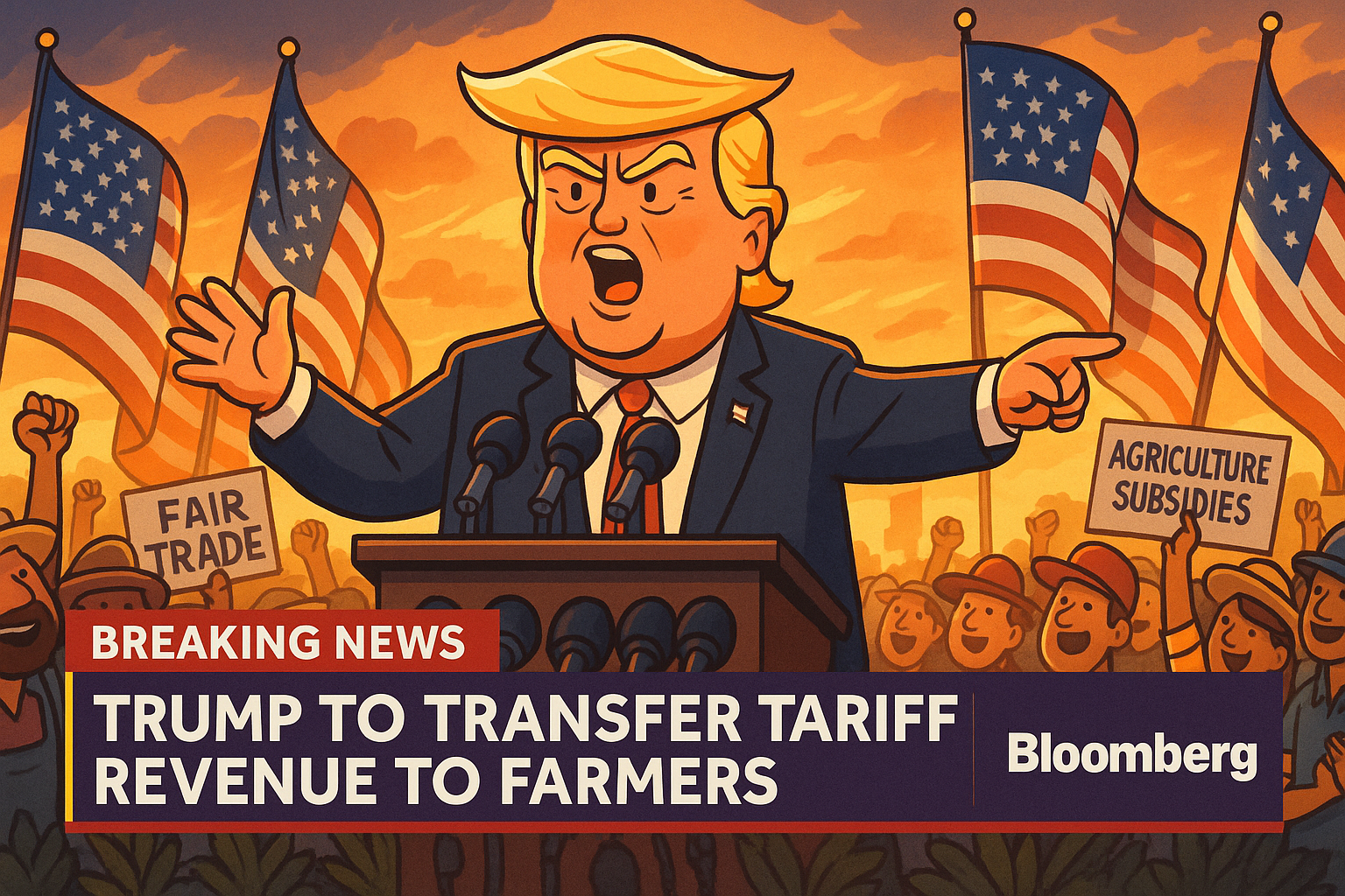 Trump hứa phân bổ tiền từ thuế quan để hỗ trợ nông dân Mỹ