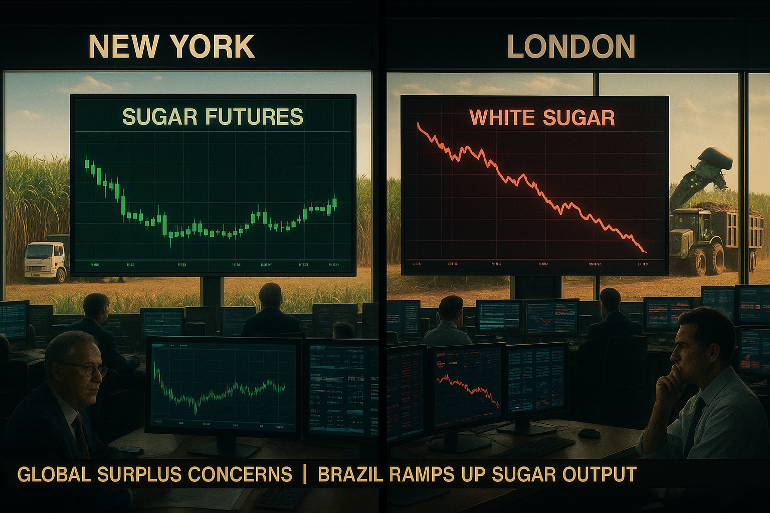 Đường điều chỉnh trái chiều: NY ổn định, London giảm do lo ngại dư cung